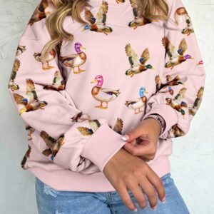 Multicolour Western Print Drop Shoulder Long Sleeve Sweatshirt