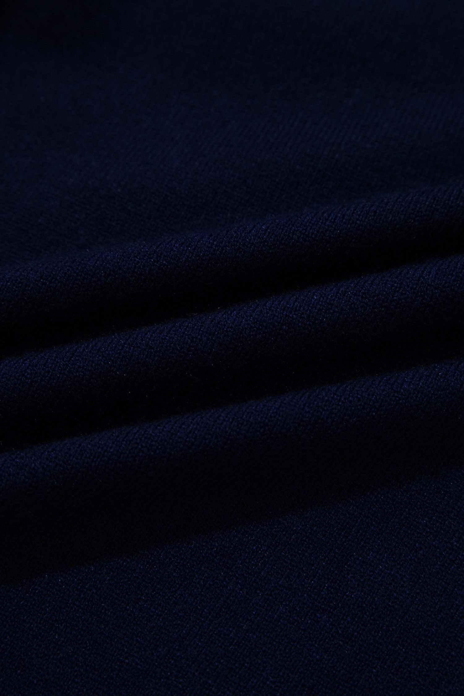 Navy Blue Drop Shoulder Long Sleeve Striped Pullover Sweater