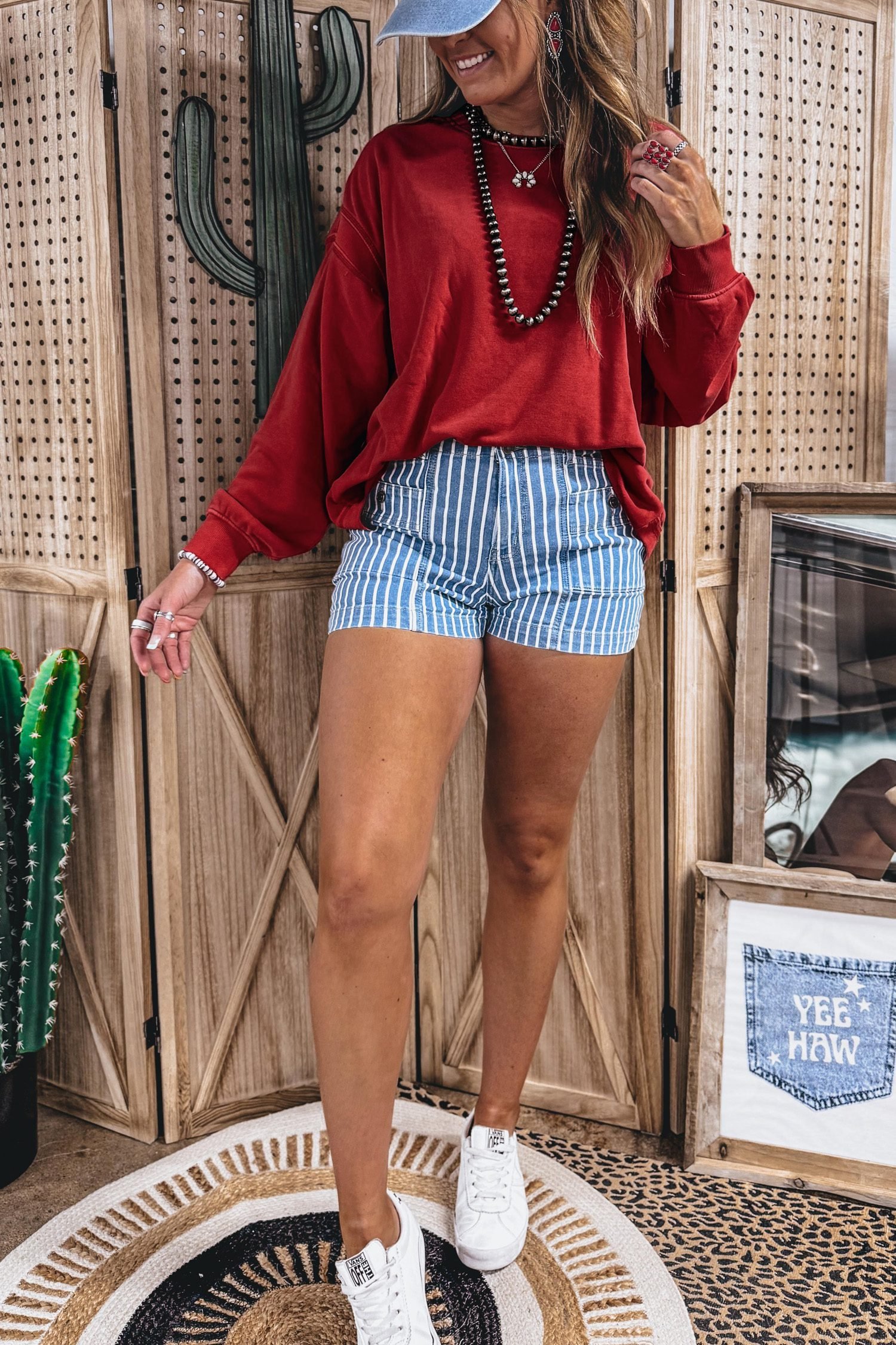 Racing Red Ribbed Detail Drop Shoulder Cutout Back Sweatshirt