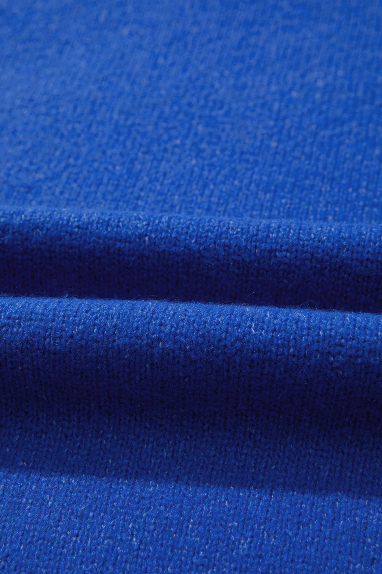 Sky Blue Drop Shoulder Long Sleeve Sweater