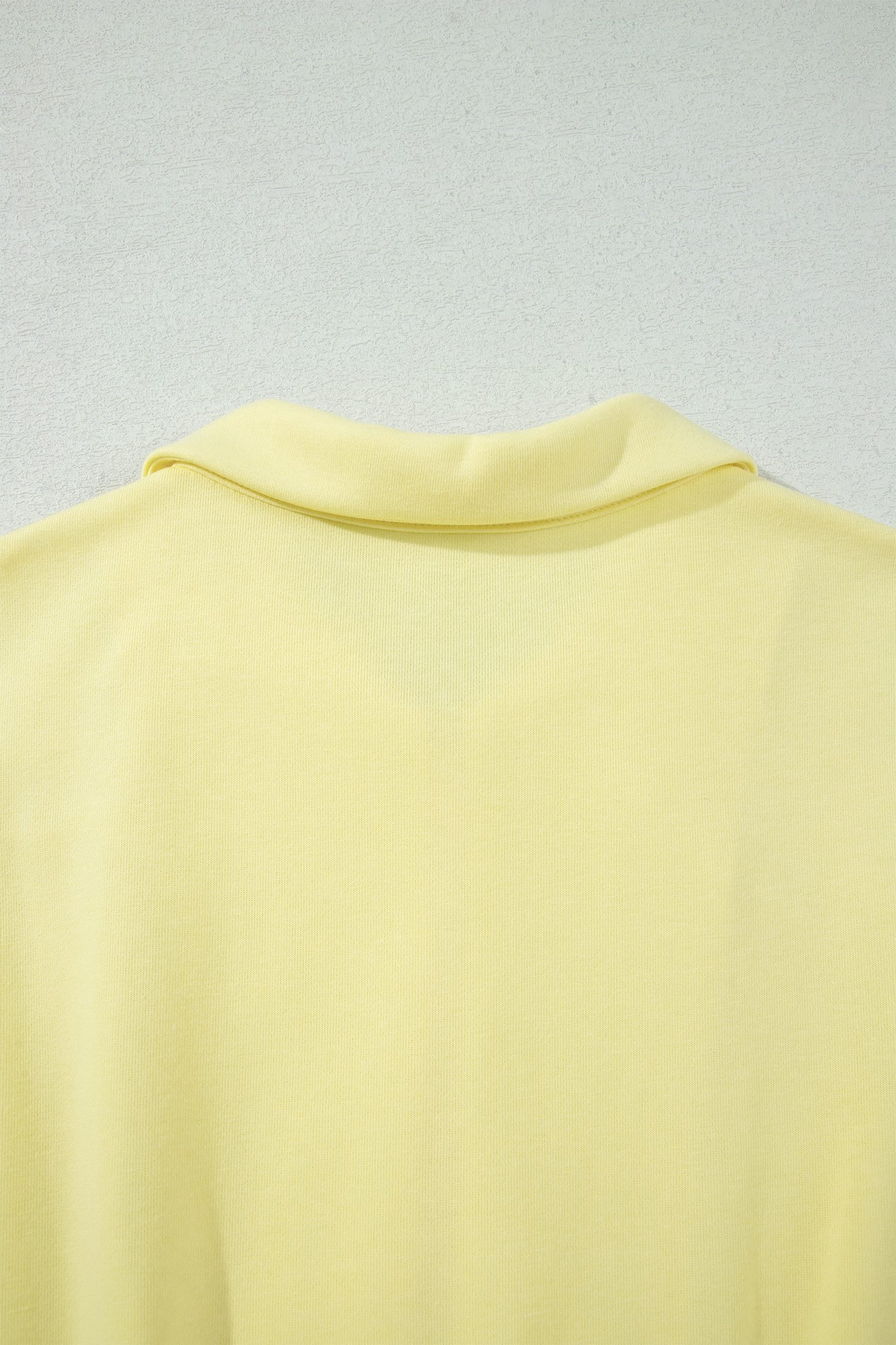 Yellow Cream Half Zip Polo Tee Elastic Waist Romper